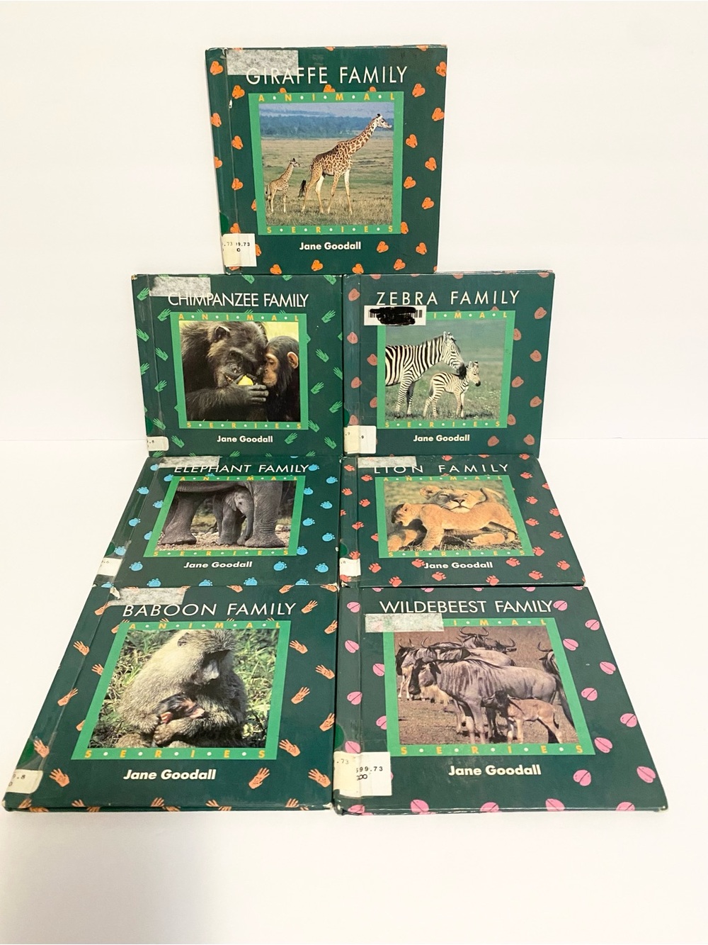 Jane Goodall Hardcover Animal Books Lot of 7 Vintage Nature Non Fiction Facts